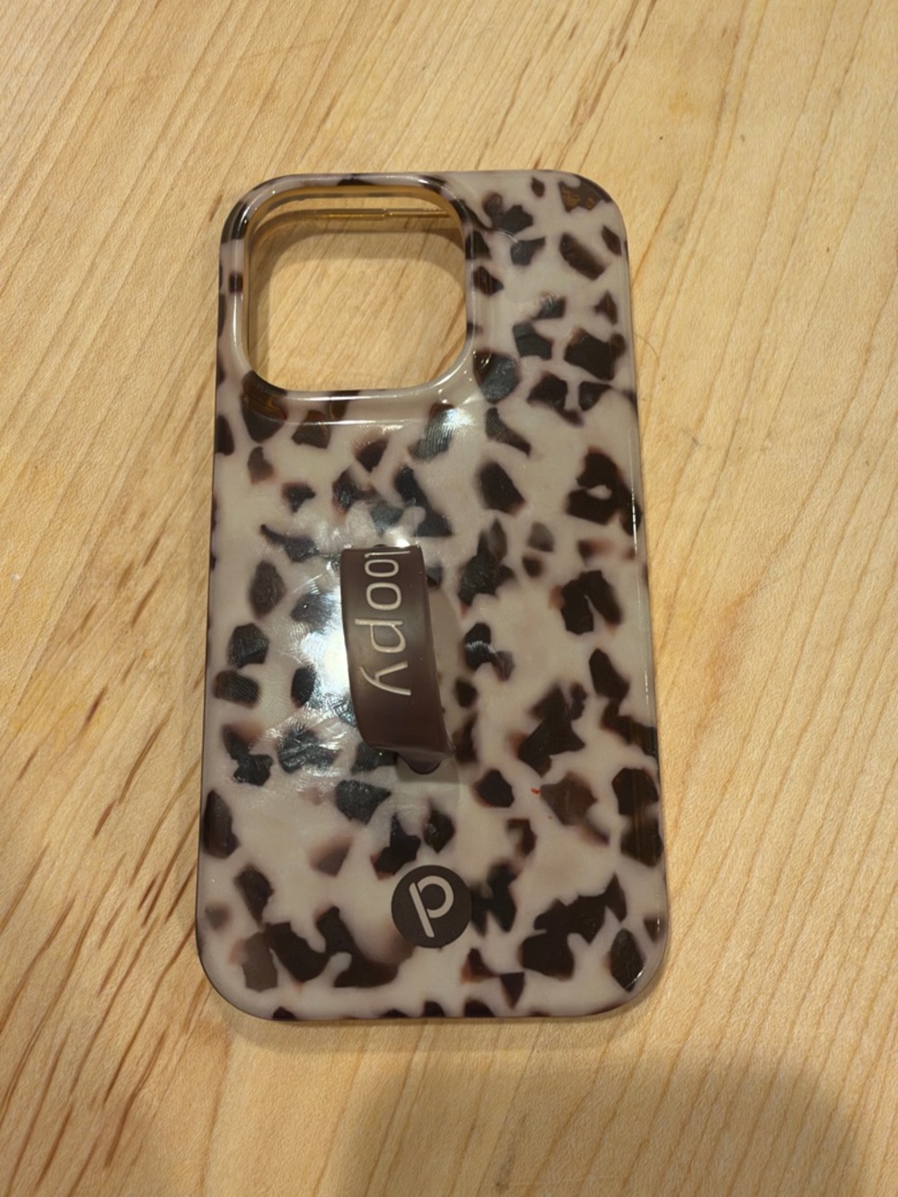 Loopy case iPhone 14 Pro Blonde Tortoise Righty